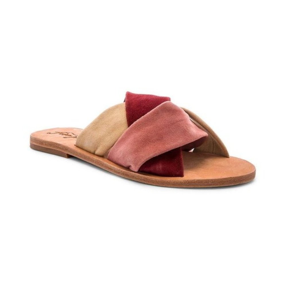 FREE PEOPLE Rio Vista Slide Sandal Pink Ros Sandal
